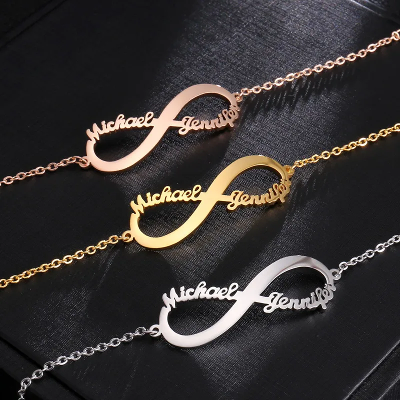 New in Initial Letter Custom Name Necklace for Women Mum Girlfriends 18K Gold Plated Personalized  DIY Birthday Gifts  Jewelry