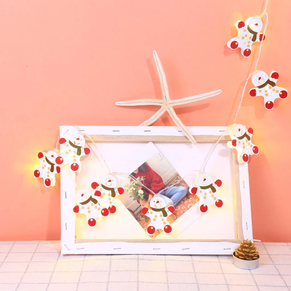 

10LED гирлянда снеговика, сказочный светильник, рождественские вечерние гирлянды для дома, свадьбы, сада, украшения для дерева, домашняя лампа...