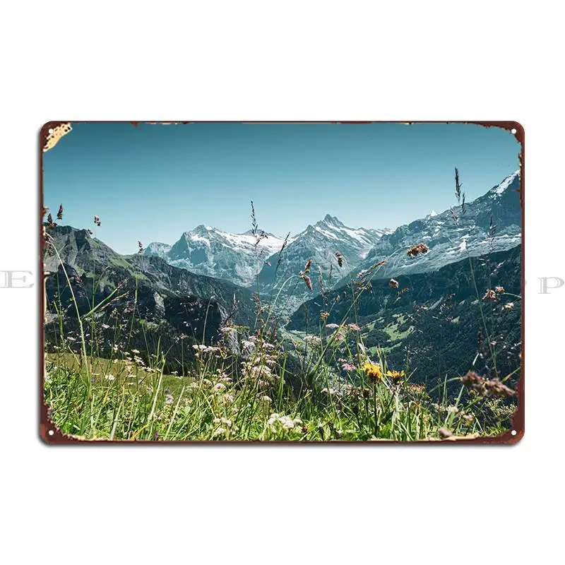 

Дикие цветы Альп, металлическая табличка, картина для украшения стен паба, печатный знак, плакат