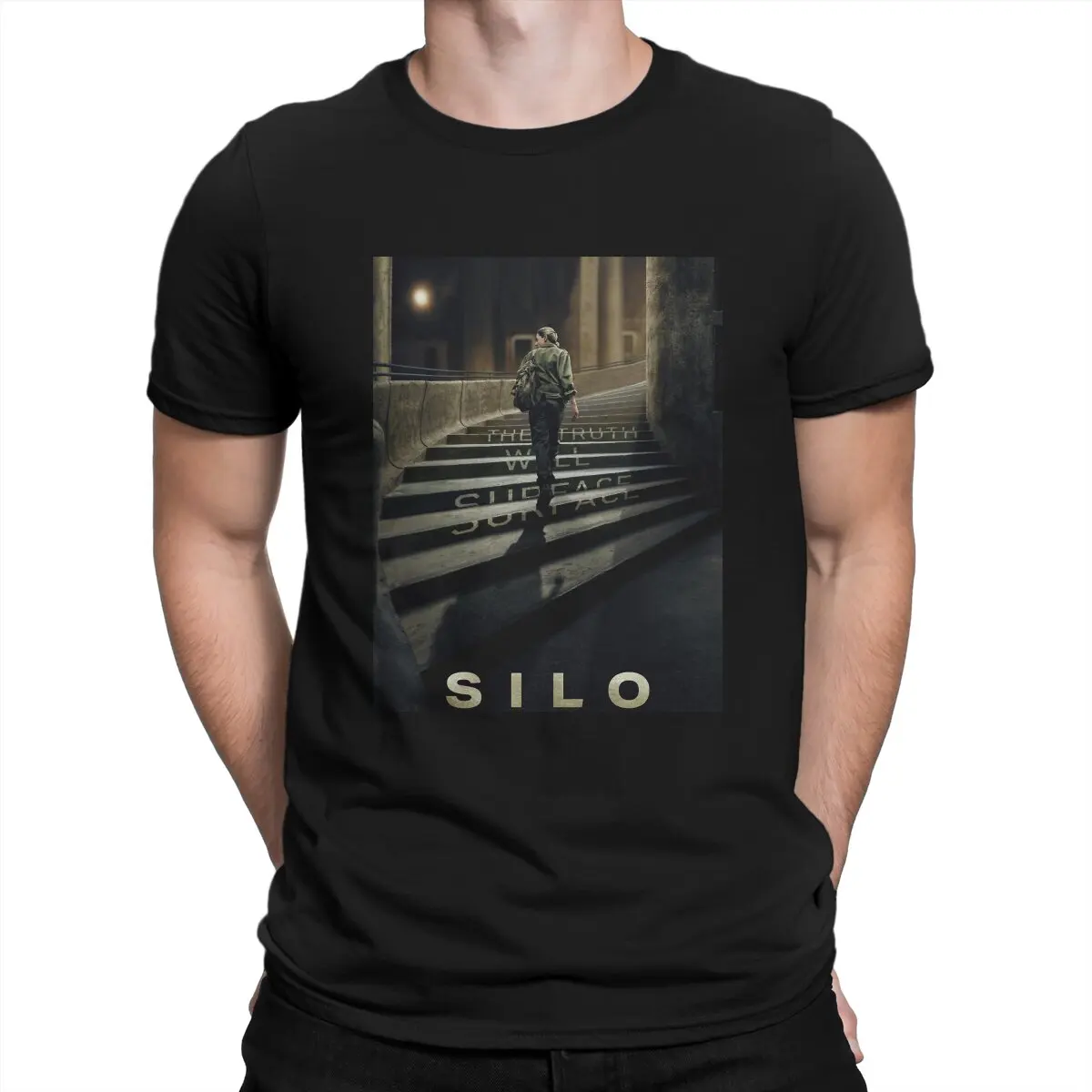 

Silo TV Drama Men's TShirt Silo Movie Distinctive T Shirt Graphic Streetwear Hipster