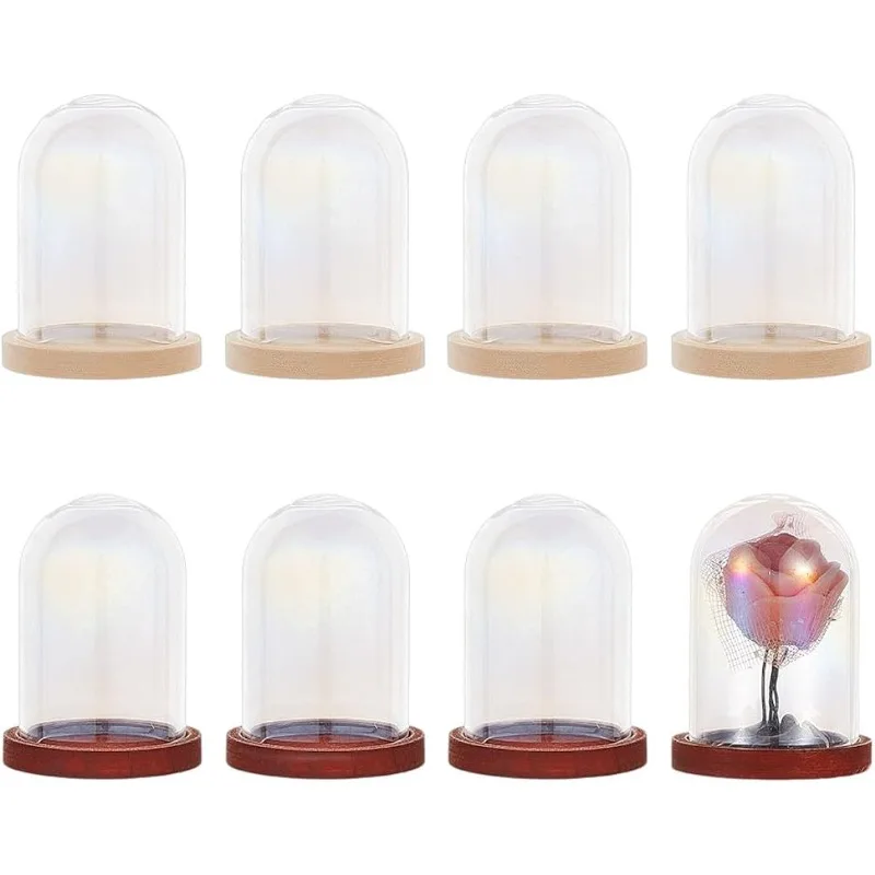 Набор Из 12 Мини-стеклянных Купольных Клопов Подвесной Колокольчик Террариум