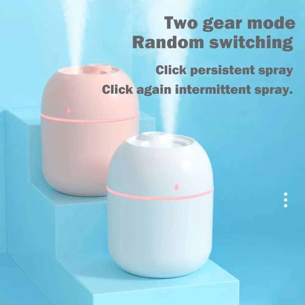 

New Mini Air Ultrasonic Humidifer 220 330ml Atomizer Mist Maker Sprayer Diffuser USB Rechargeable Home Poratble Car Humidifier