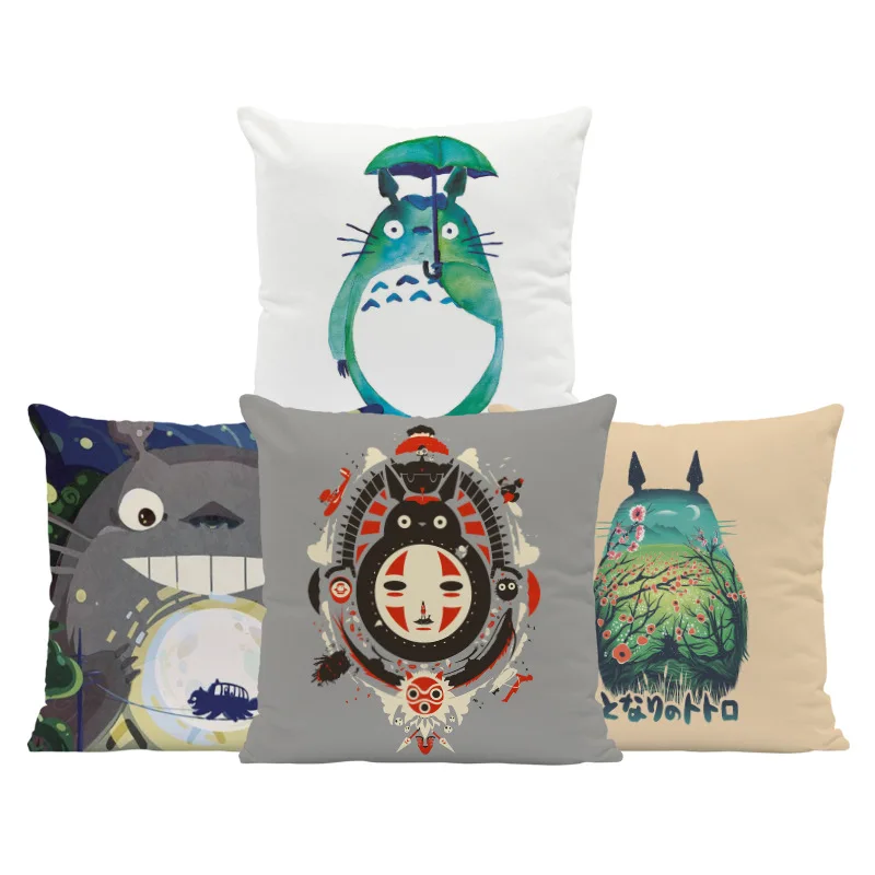 

Cute Anime Cat Pillow Case Home Decor Cartoon Kitten Throw Pillow Cover Decorative Pillows for Sofa Bed Couch Girl Kids Boy Gift