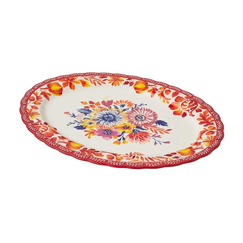 

Whimsy Oval Stoneware Turkey Tray