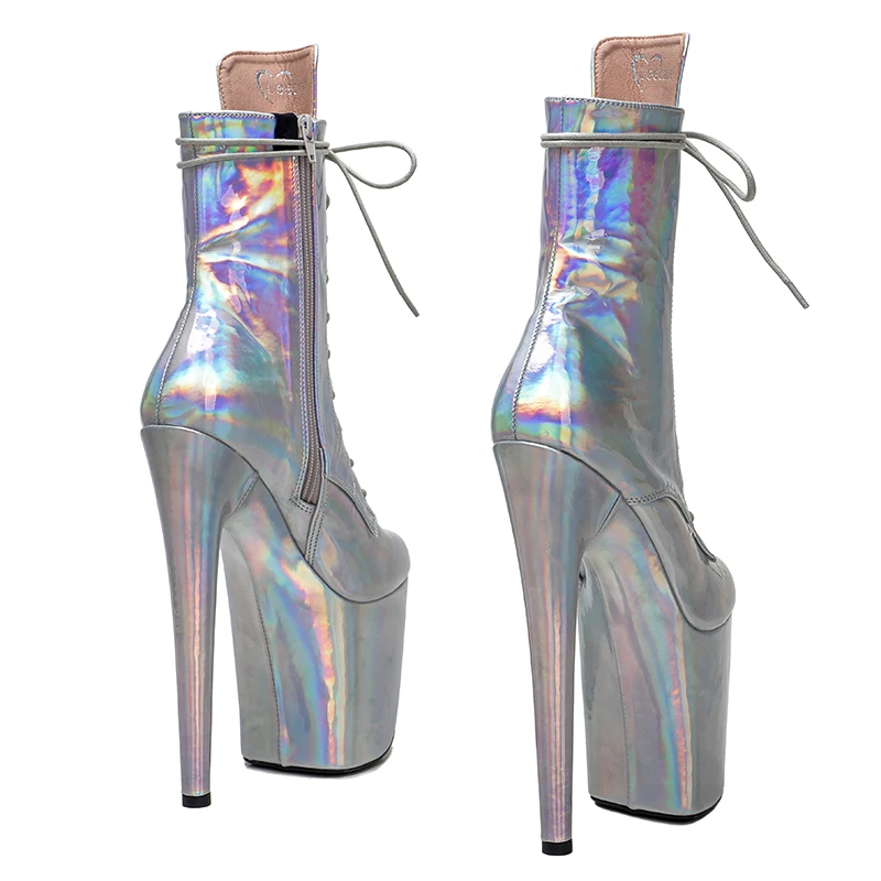 Leecabe/20 см/8 дюймов блестящий лакированный верх из искусственной кожи трендовые