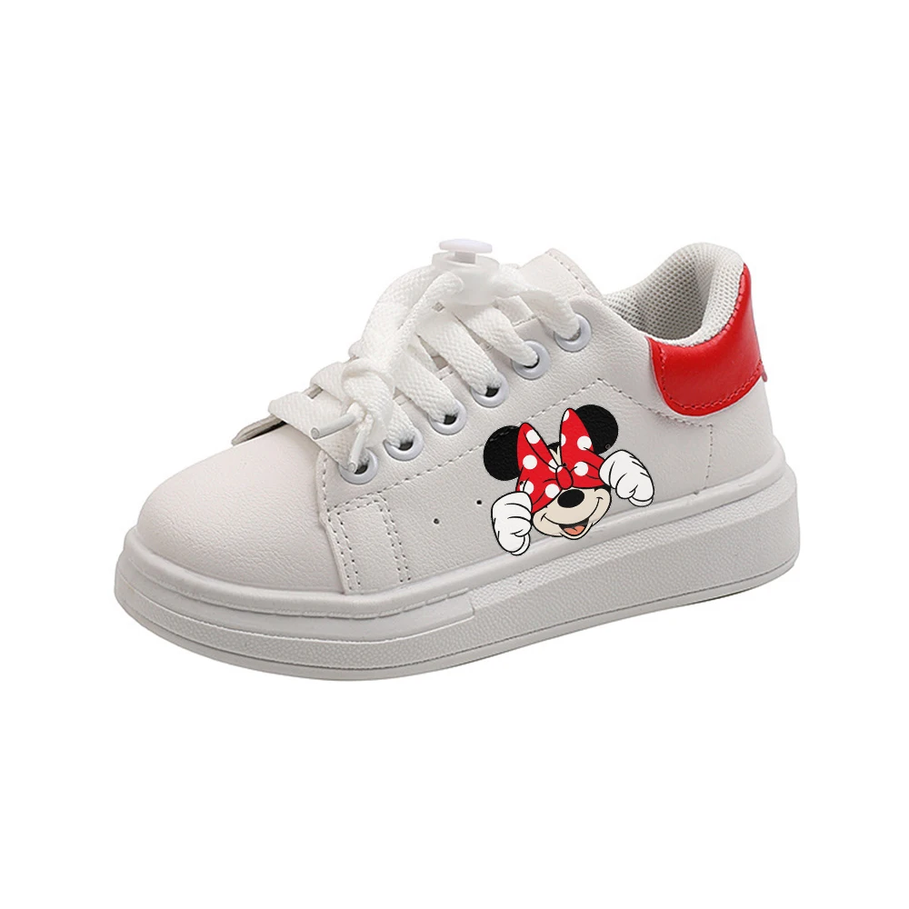Disney Mickey Minnie Mouse Children Cartoon Girl Student Soft Soft Casual Shoes Sports Shoes Student Running Shoes Size