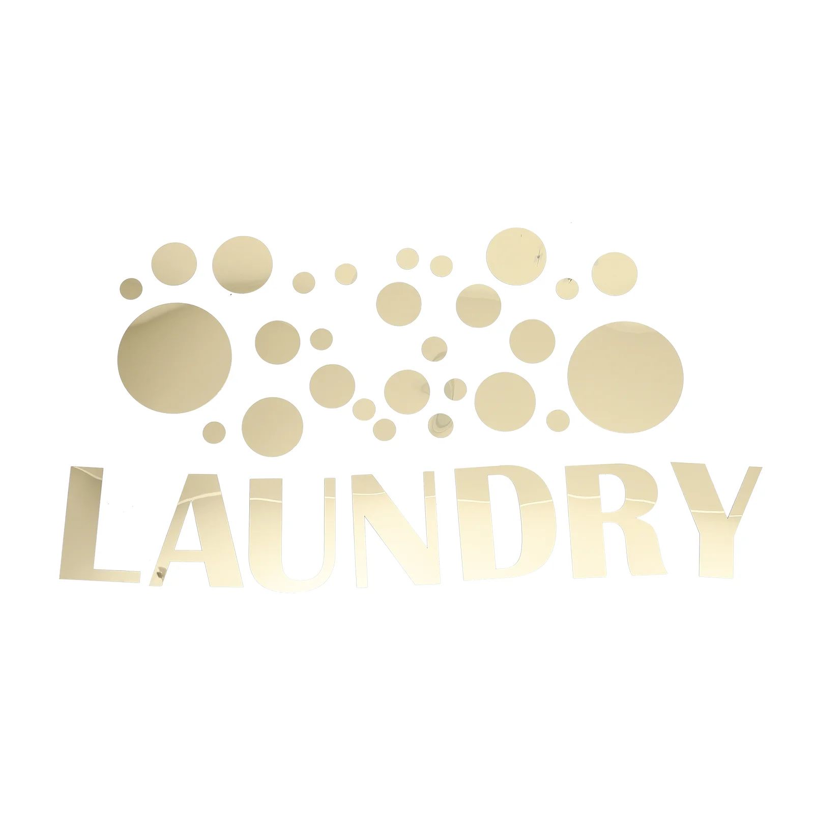 

Walllaundry Acrylic Decal Adhesive Decals Sticker Self Roomdecorative Sign 3D Mural Sheets Circle Round Bedroom Signs Effectdiy