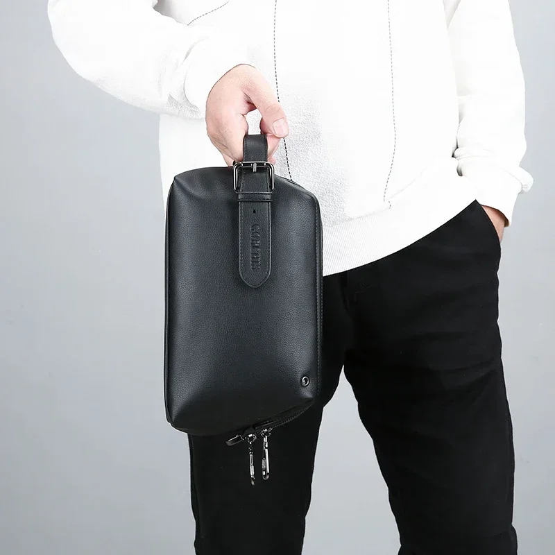 Модный брендовый дизайн мужские клатчи кожаные деловые сумки высокого качества