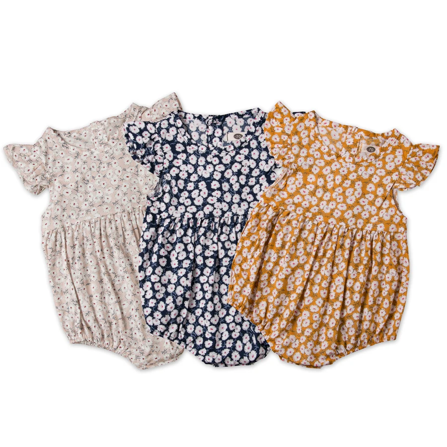 

Toddler Newborn Baby's Clothes Kids Rompers Summer Baby Girls Ruffles Rompers Jumpsuit Children's Clothing Set Casual Outfits