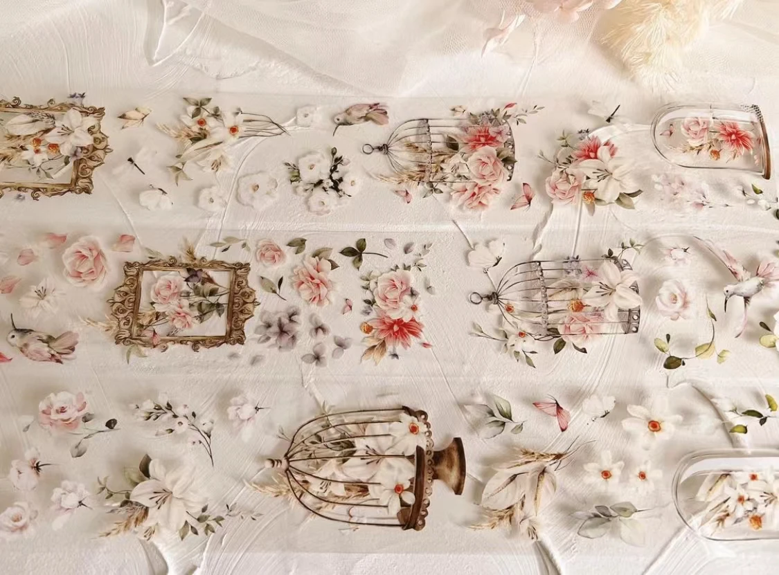 

1loop Le jardin pink garden PET Tape X Windry