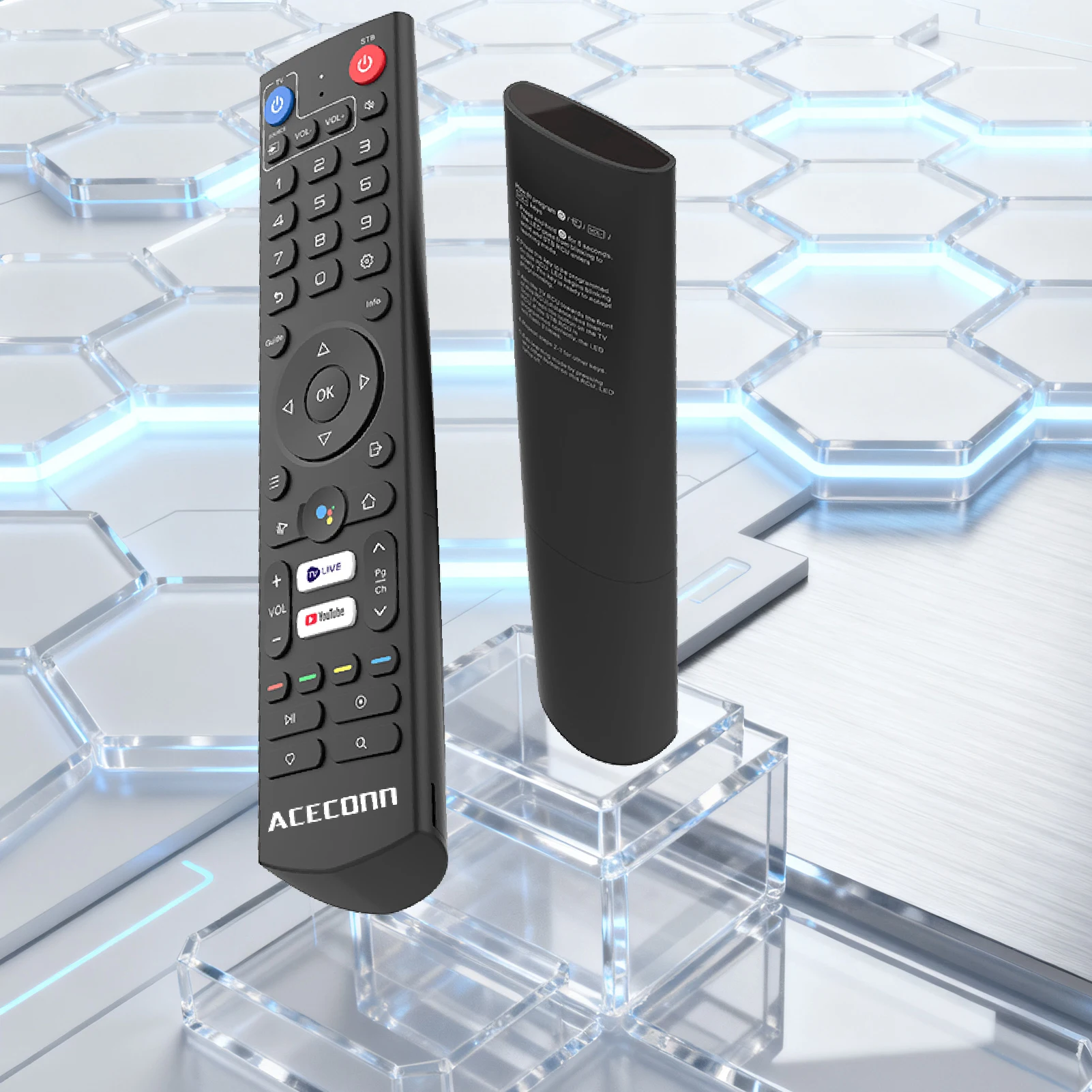 Фото Пульт дистанционного управления для Pi, TVPLUS Pro, Sword, Shield, Diamond ACECONN Sword IPTV Box TV plus pro TV Box Android и Linux Streaming Box №3