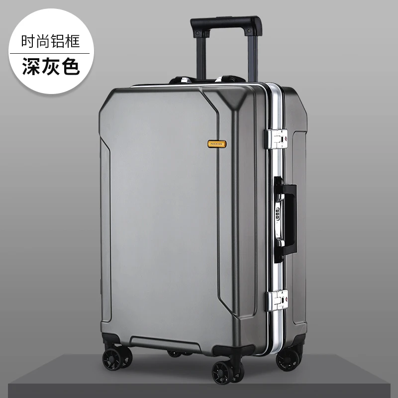 

New Travel Luggage fashion 20/24/28 inch suit aluminum frame trolley for men and women small 20 inch cabin suit