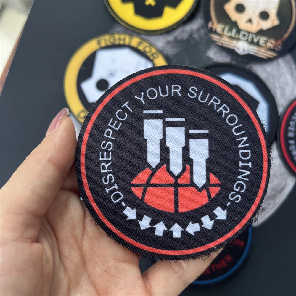 Наклейки с напечатанными орбитальными бомбами в стиле милитари