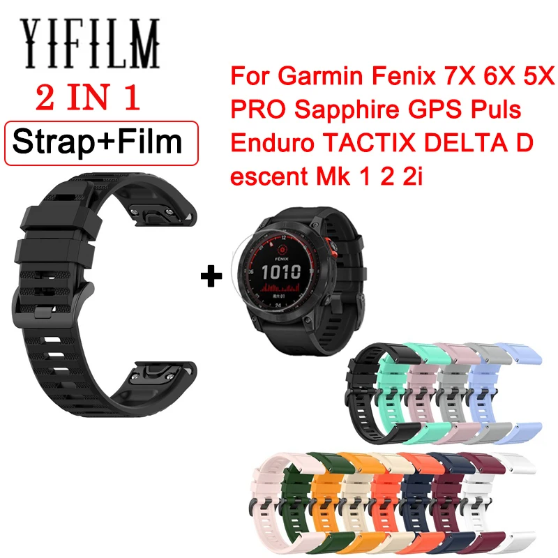 

Быстросъемная фотопленка для Garmin Fenix 7X 6X 5X PRO Sapphire GPS Puls Enduro рыболовный Дельта спуска Mk 1 2 2i