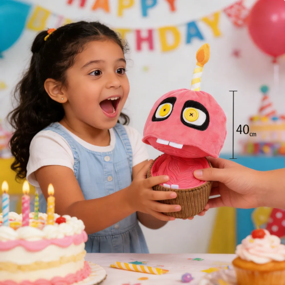 Фото В наличии: Плюшевая кукла Five Nights Cupcake, милая аниме-игрушка, подарок на день рождения и Рождество №1