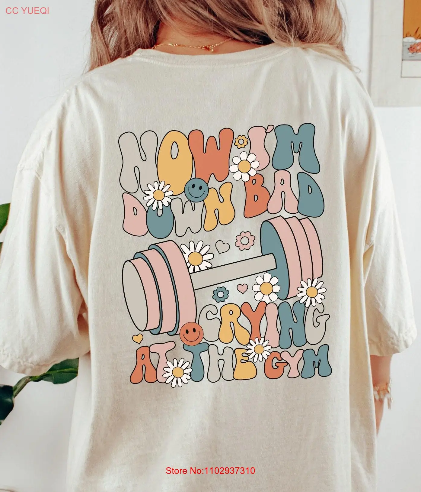 Футболка Down Bad Crying At The Gym TTPD с длинными или короткими рукавами