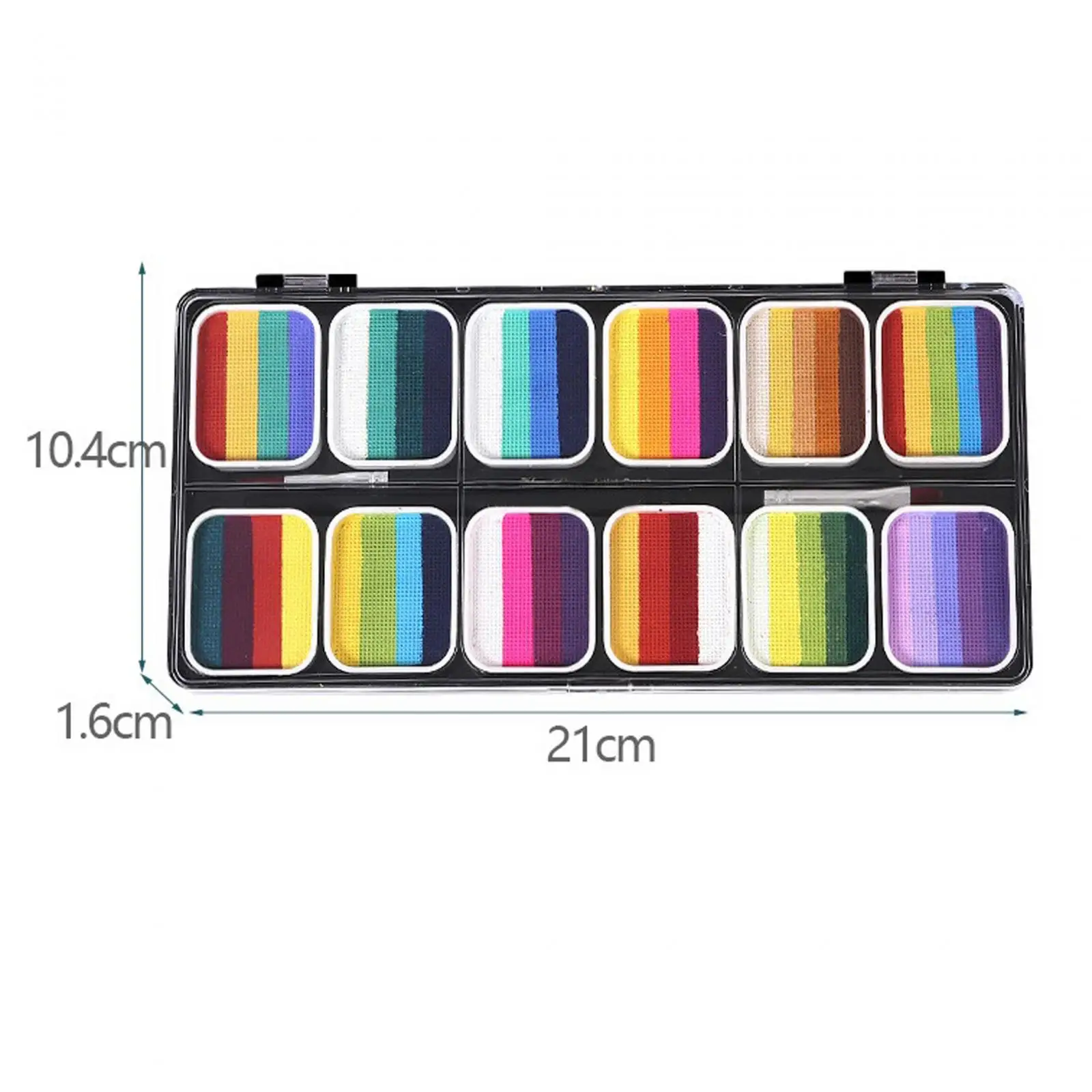 Набор для рисования лица с 12 акварельными оттенками детских вечеринок