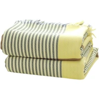 skin friendly plaid tassel cotton gauze sofa bed towel blanket flat sheet 200230 150200 double sided jacquard