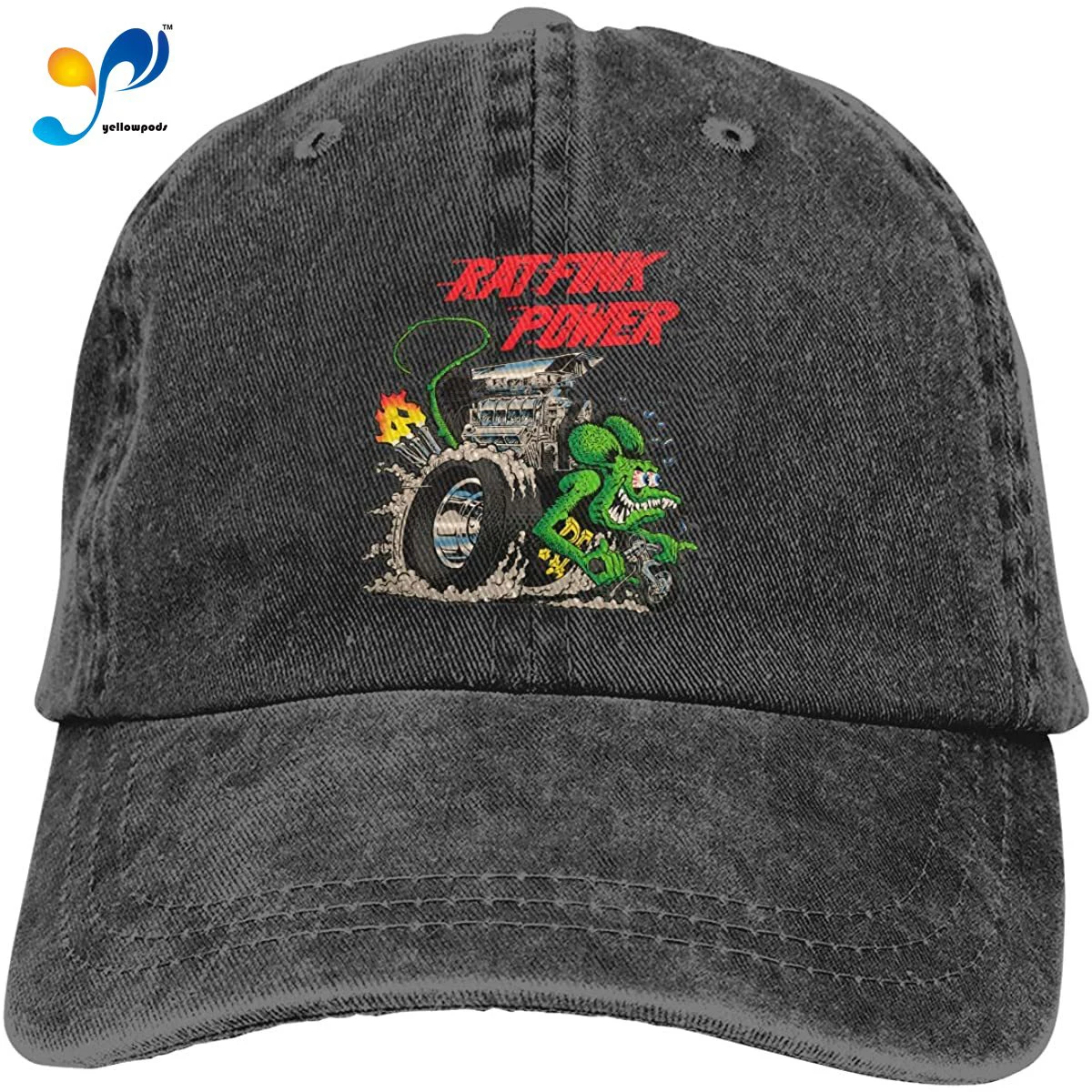 

Hats For Women Rat Come And Fink Power Hats Adjustable Denim Baseball Caps Casquette Dad Hat