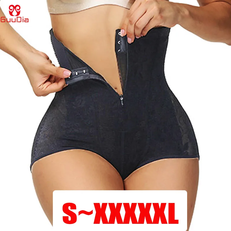GUUDIA трусики с крючком на молнии для контроля живота сетчатые высокой талией
