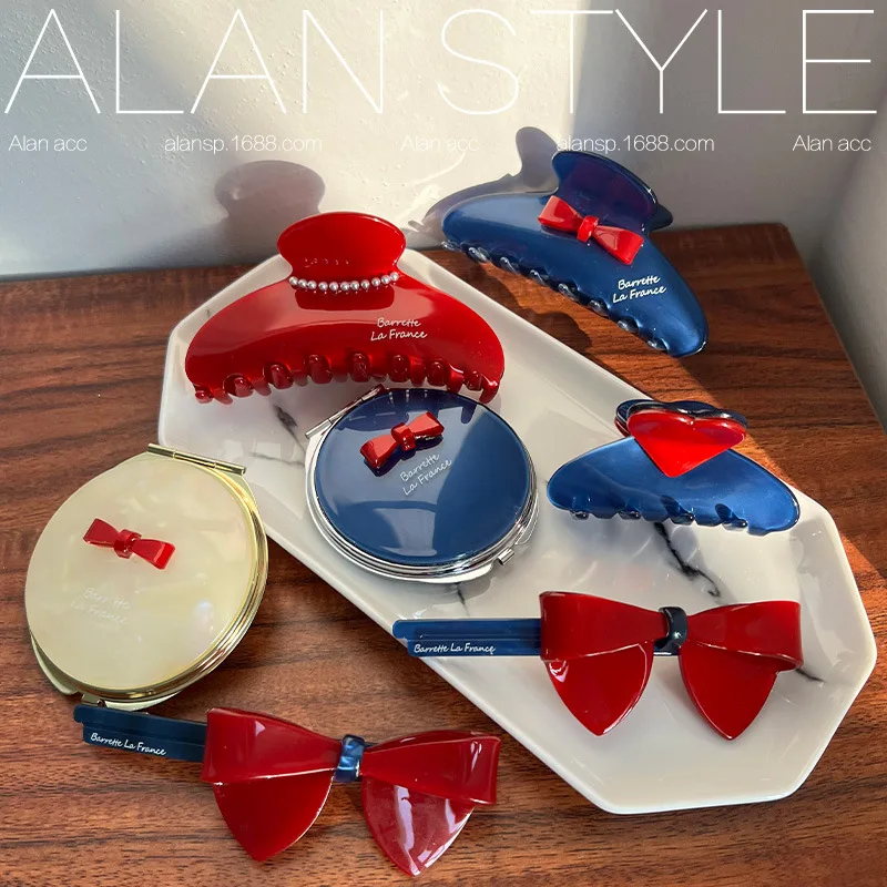 

Acetate claw shark clip Spring clip pinches para el pelo mujer butterfly hair clip para el cabello заколки Pearl hairpin mirror