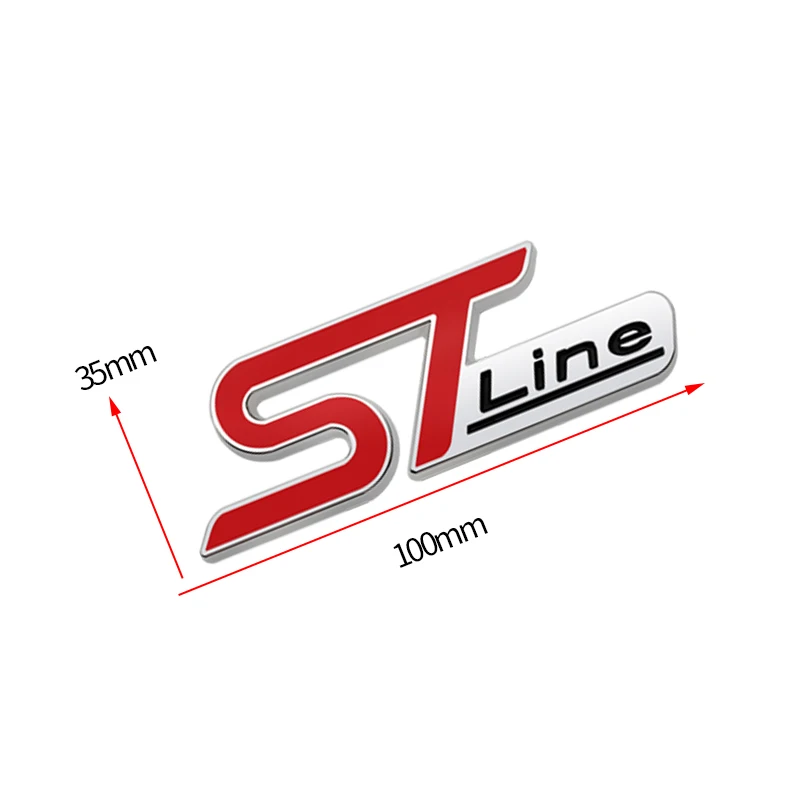 Металлические наклейки ST Line передняя решетка корпус багажника эмблема значок