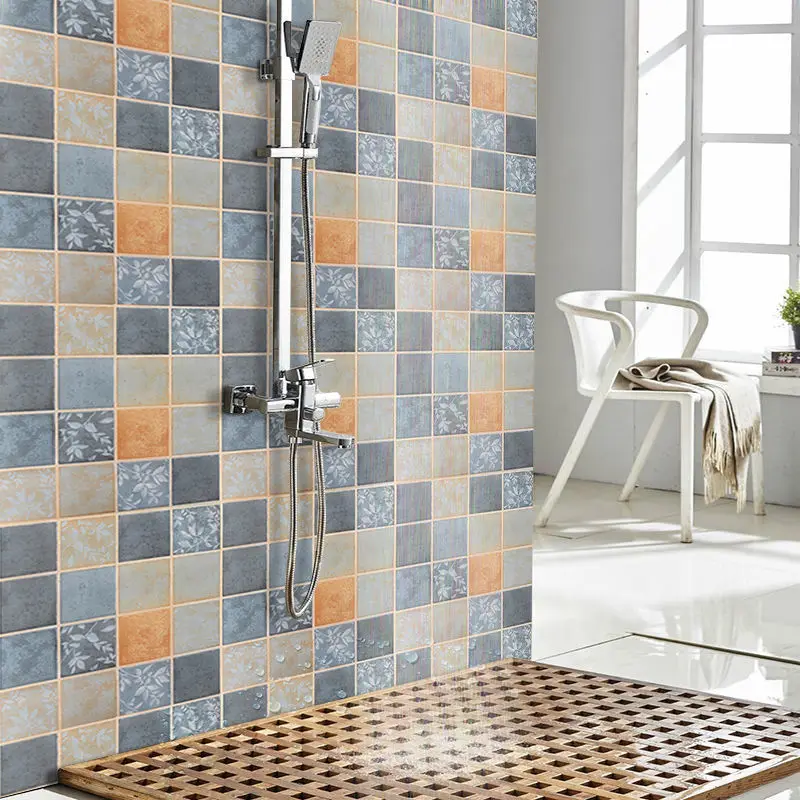 

Bathroom Self-Adhesive Wallpaper Waterproof Wall Stickers Kitchen Vinyl Wallpapers Home Decor Papel De Parede Bedroom Decoration