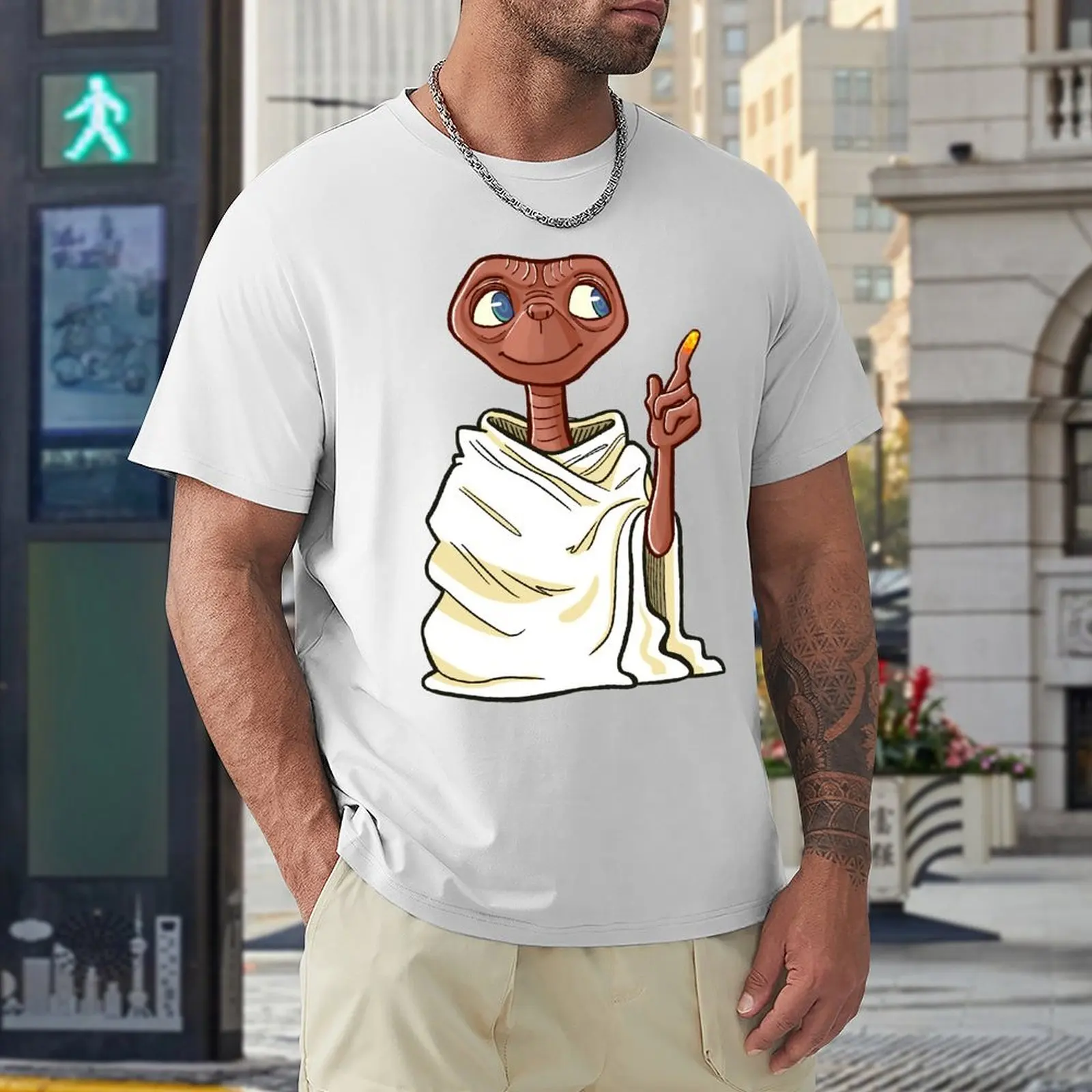 E.T. Классическая футболка в стиле Харадзюку Лидер продаж футболки для