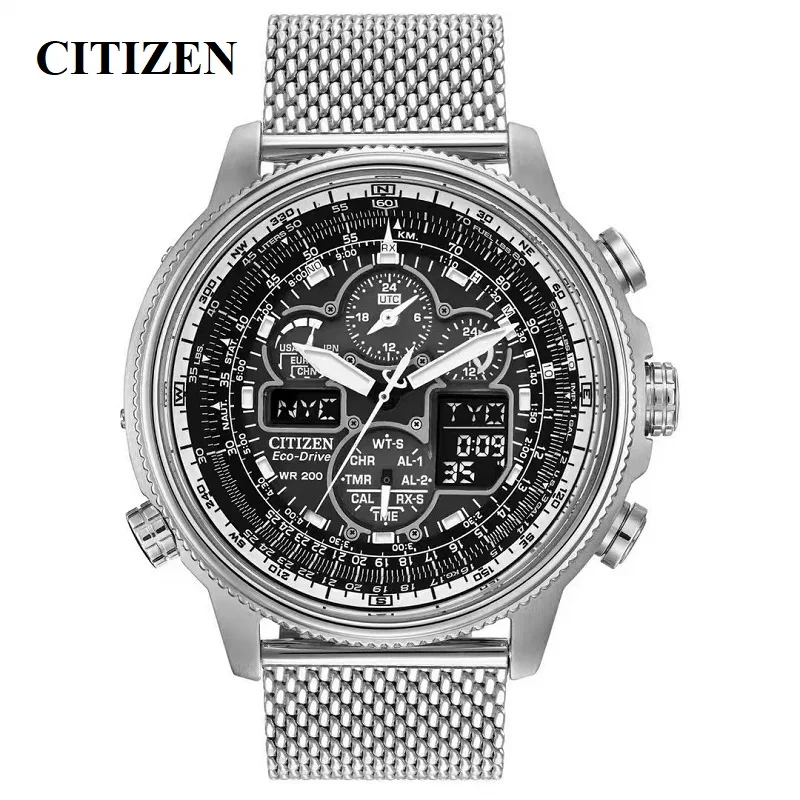 Часы CITIZEN Skyhawk Мужские кварцевые роскошные деловые повседневные