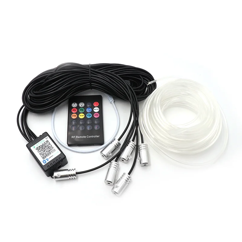 

EL Neon Wire Strip Light APP Remote Control LED Backlight Auto Center Console Door Decorative Lamp