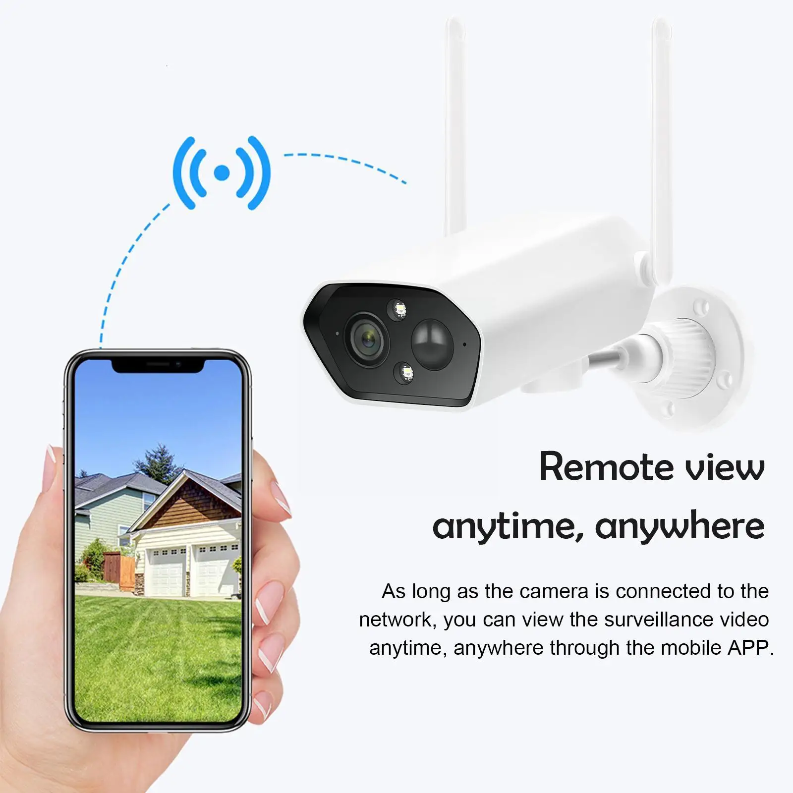 

Security Cameras Wireless Outdoor Solar Security Camera Camera WiFi HD Human Audio D4E5 Night Two-W 1080p Detection Smart V L6S0