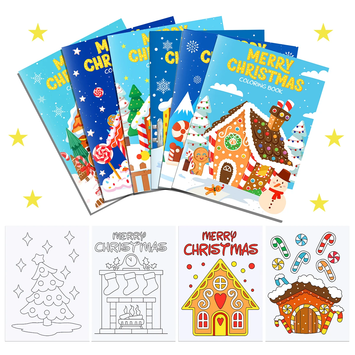 6 шт./набор книжки-раскраски с рисунком