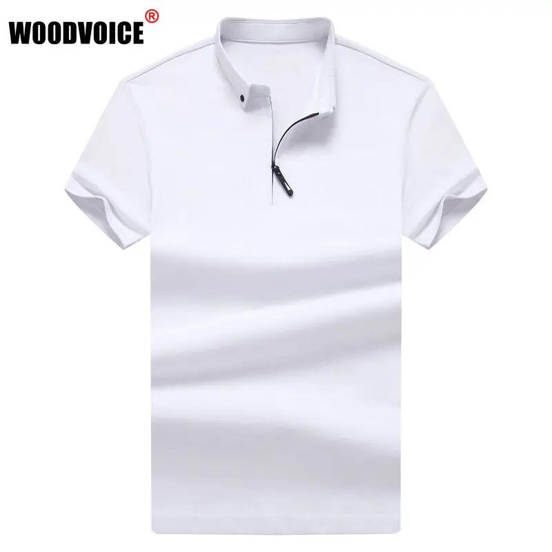 

New Lapel Polo Shirts Men's Casual Short Sleeves Fashion T-Shirts Solid Color Business Fashion Comfortable Men's Clothing