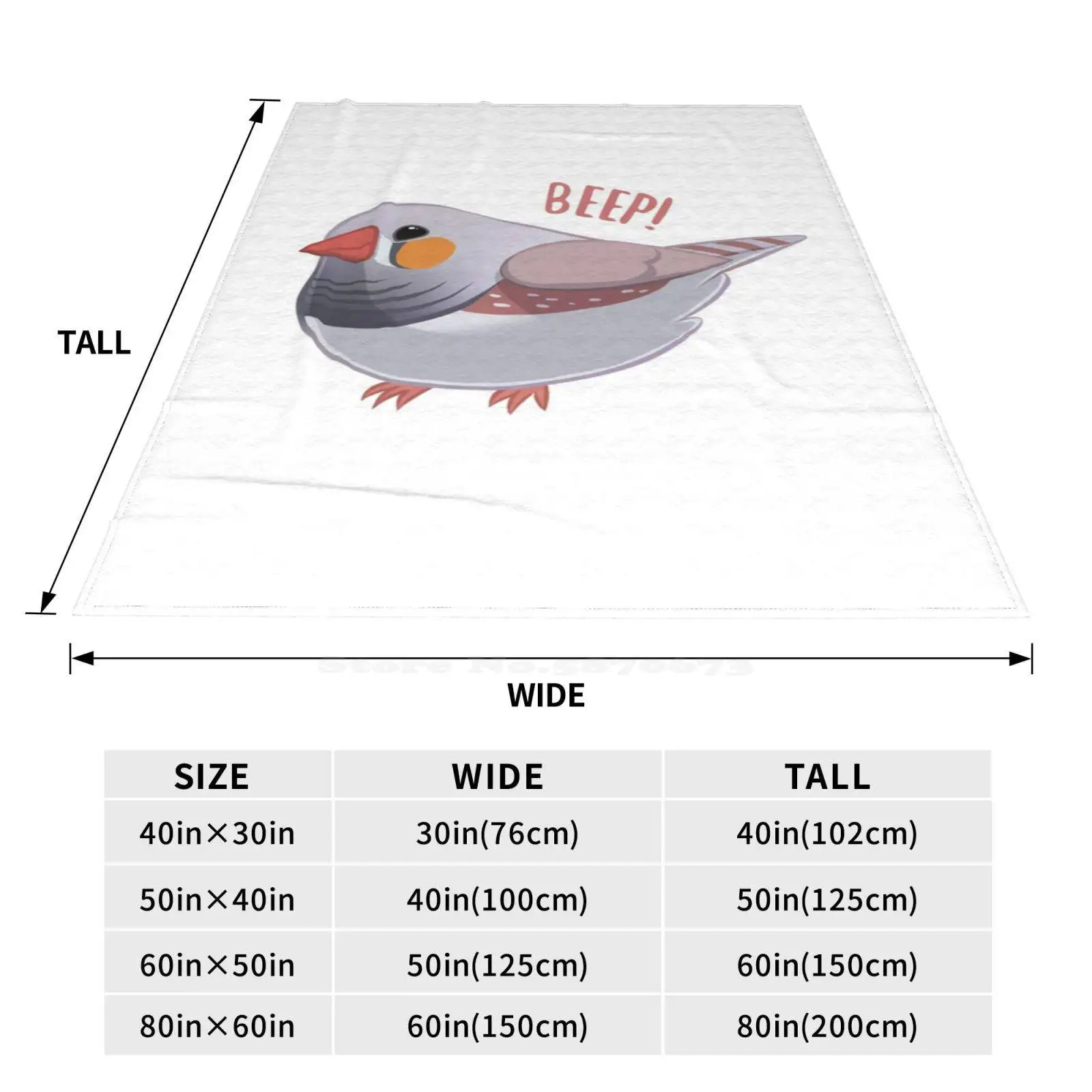 Новое модное мягкое теплое одеяло Zebra Finch с новым принтом красивое изображением