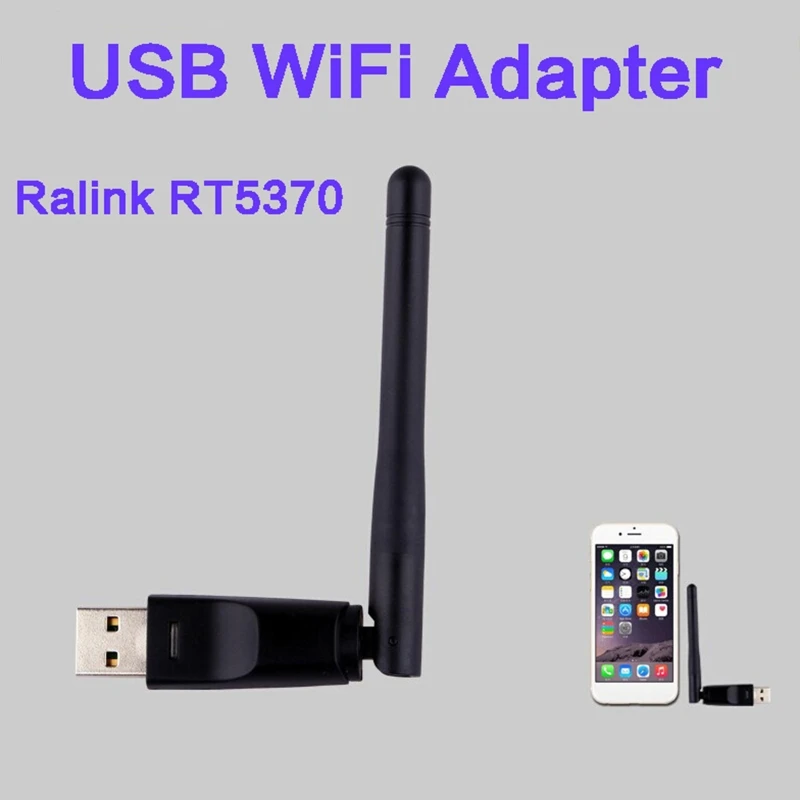 Беспроводная сетевая карта Ralink RT5370 USB 150 Мбит/с 2 4 ГГц Wi-Fi 802.11n адаптер локальной