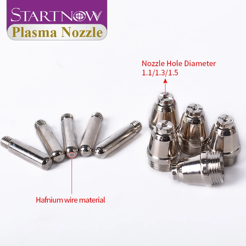 Фото Startnow 50 компл./лот AG60/SG55 расходные материалы для плазмы гафния проволочные сопла комплект электродов для машины плазменной резки WSD60P №3