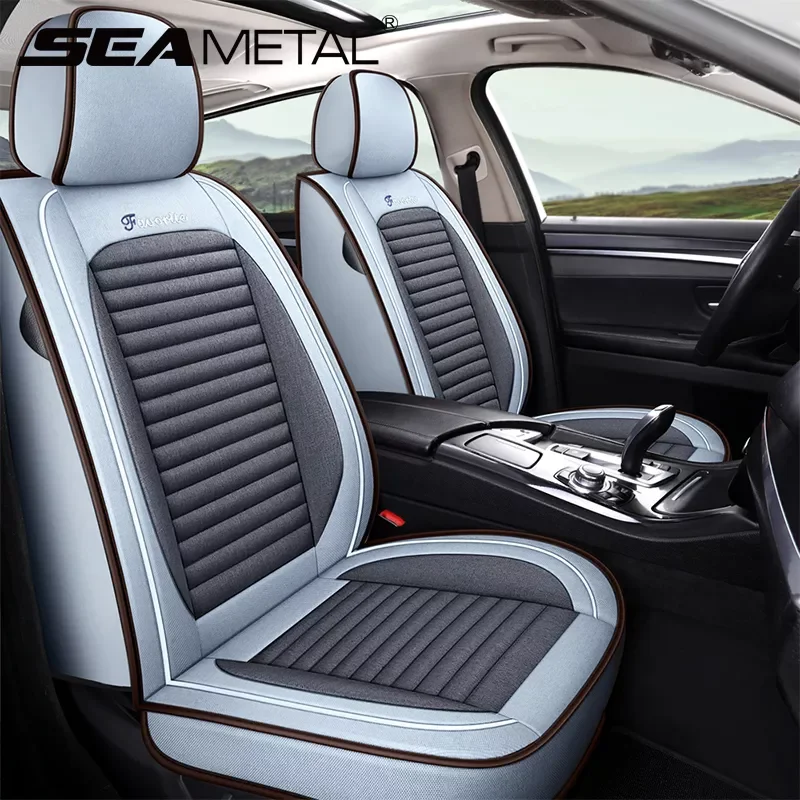 

Linen Car Seat Cover Flax Auto Seat Protector Automotive Vehicle Cushion Fit for Sedan SUV Pick-up Truck Car Goods