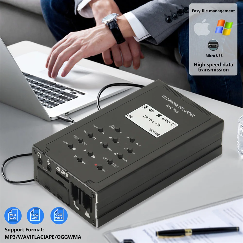 For Analog/ip/digital Lines,automatic Telephone Recording Device,stand Alone Sd Storage