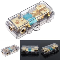 car fuse holder universal 1 in 2 ways 60a copper plated car stereo audio power fuse holder for car boat other vehicles audio