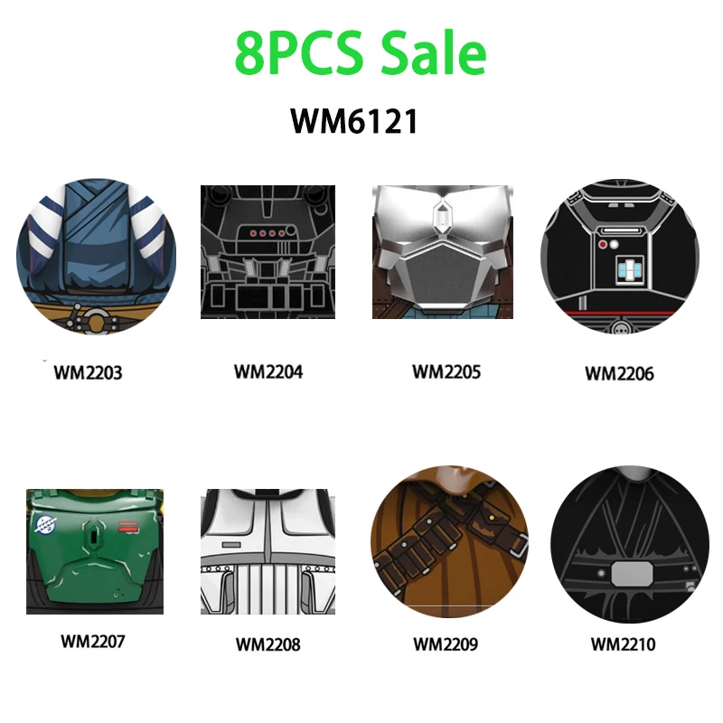 

8 шт., Детский конструктор WM6121