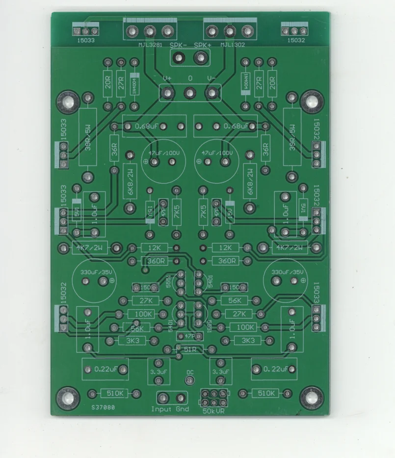 

2 CH HI-END Base On Dartzeel NHB-108 Pure Power Amplifier 100W 8 Ohm With Midpoint Voltage Upgrade Module Bare PCB (Z-20)