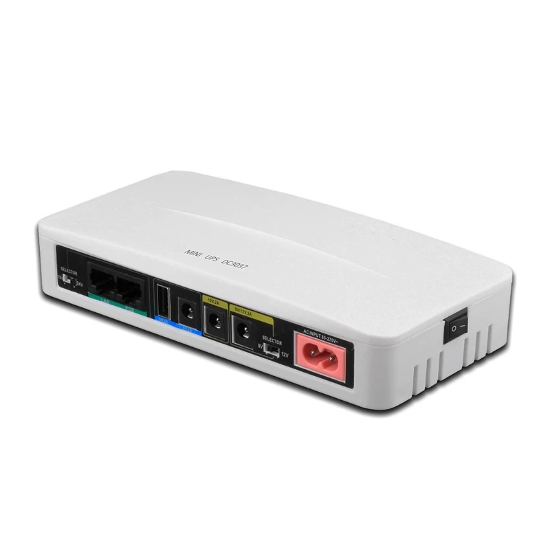 5V 9V 12V 24V Uninterruptible Power Supply Mini UPS POE 11000Mah Battery Backup For CCTV Wifi Router