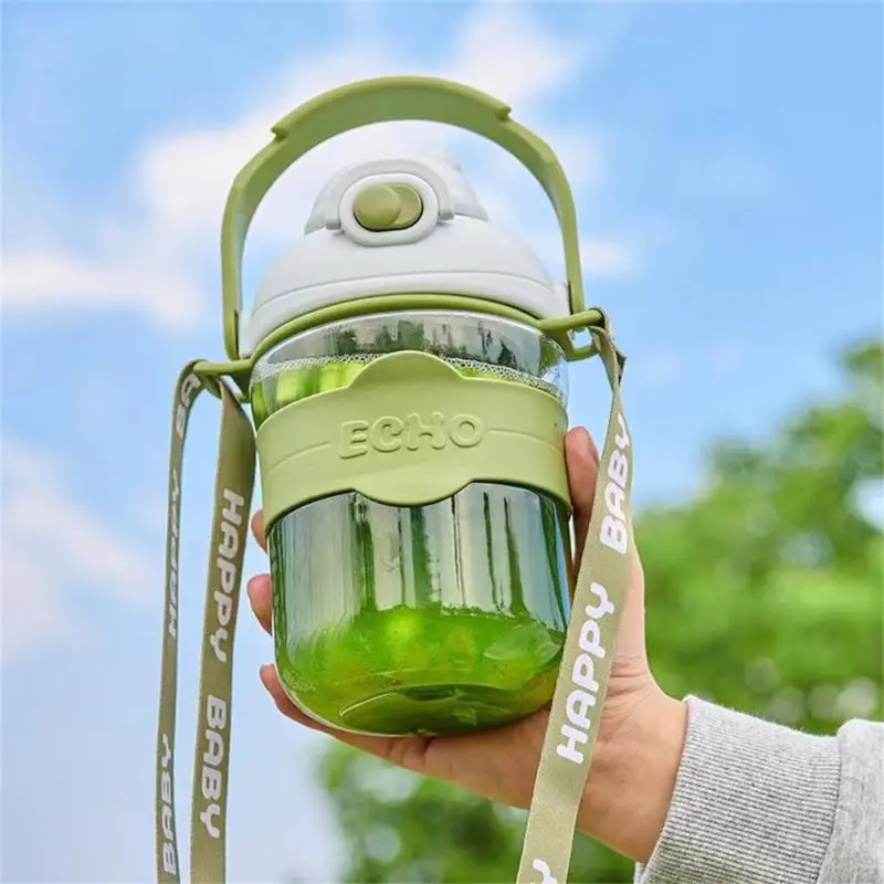 

Easy Carrying Milk Tea Cup Daily Drinking Straw Cup Large Capacity Food-grade Materials Student Cup Water Bottle Plastic Cup