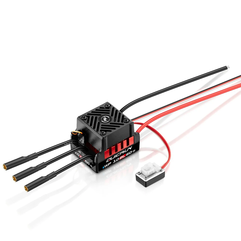Фото HobbyWing QuicRun WP 10BL60 RC ESC Бесколлекторный регулятор скорости 60A Sensorless для радиоуправляемых моделей 1/10: багги, трак, монстр-трак, рок-краулер, игрушечные ESC №1