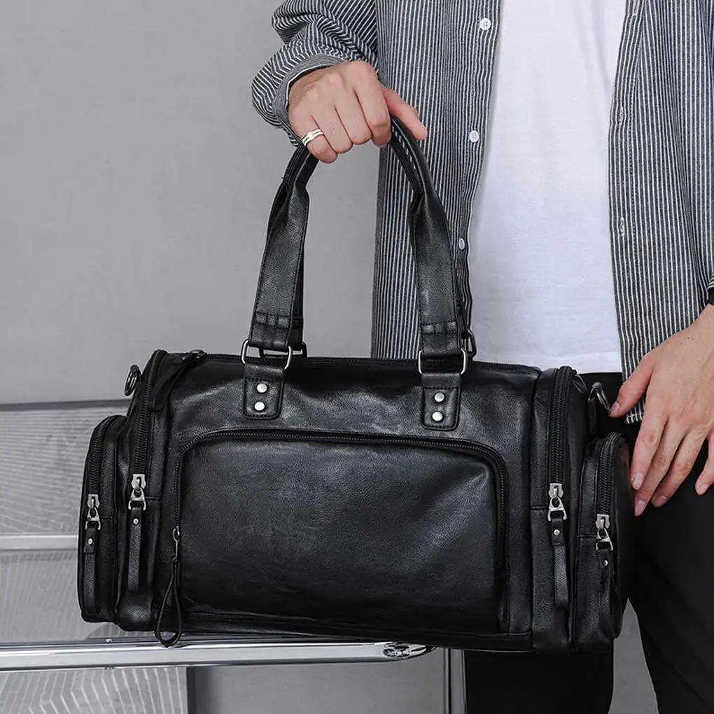 

Messenger Multifunction Large-Capacity Shoulder Bag Tote Handbags Black