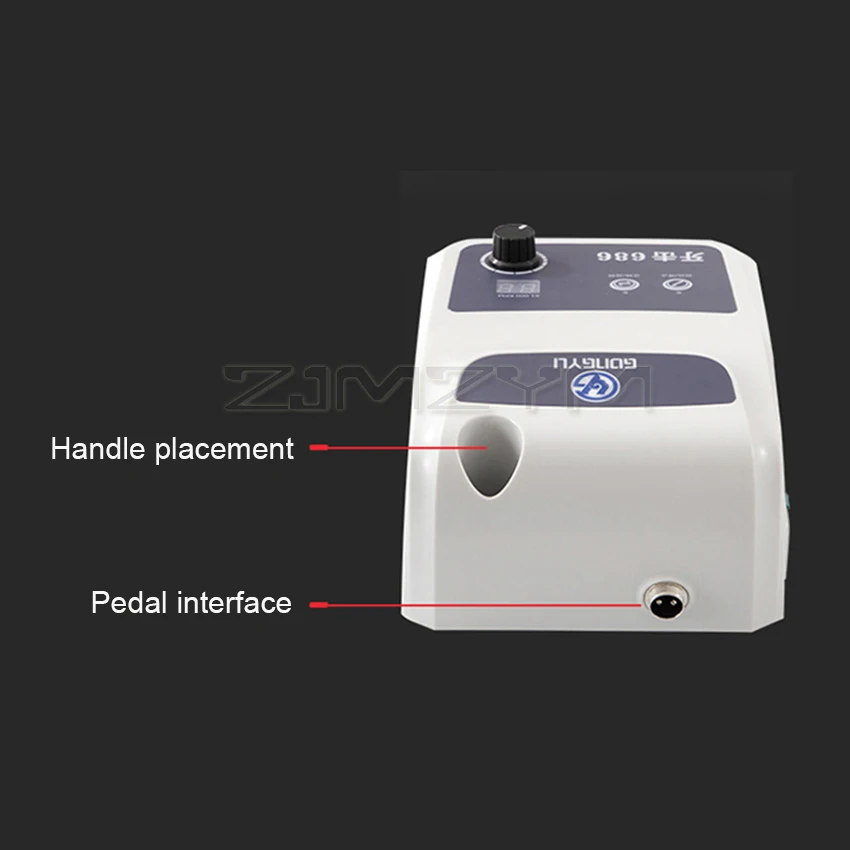50 000RPM High Quality Micromotor Equipamento by Foot Pedal Non-Carbon Brushless Dentista Tooth Jewelry Polishing Lab Drill