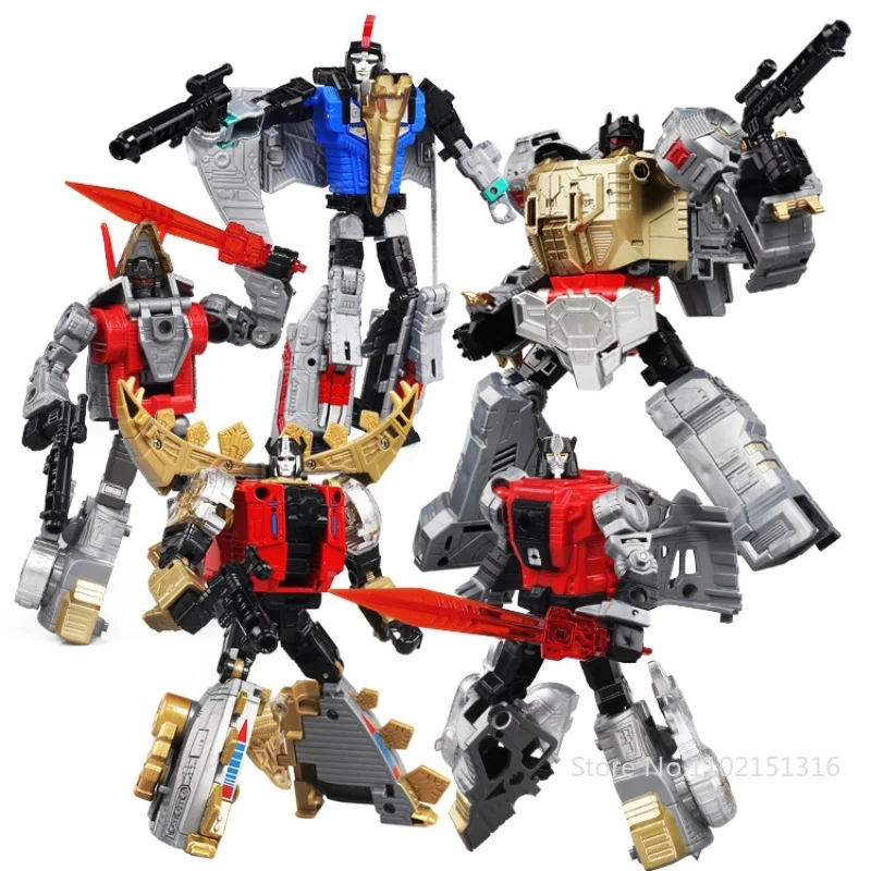 

45CM BMB Transformation G1 Dinoking 5IN1 Dinobot Dinosaur Grimlock Slag Sludge Snarl Swoop Slash Alloy Action Figure Toys