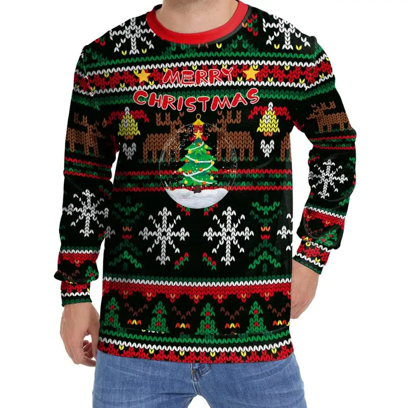С Днем Рождения Иисус Косплей Уродливый Рождественский свитшот Рождественская