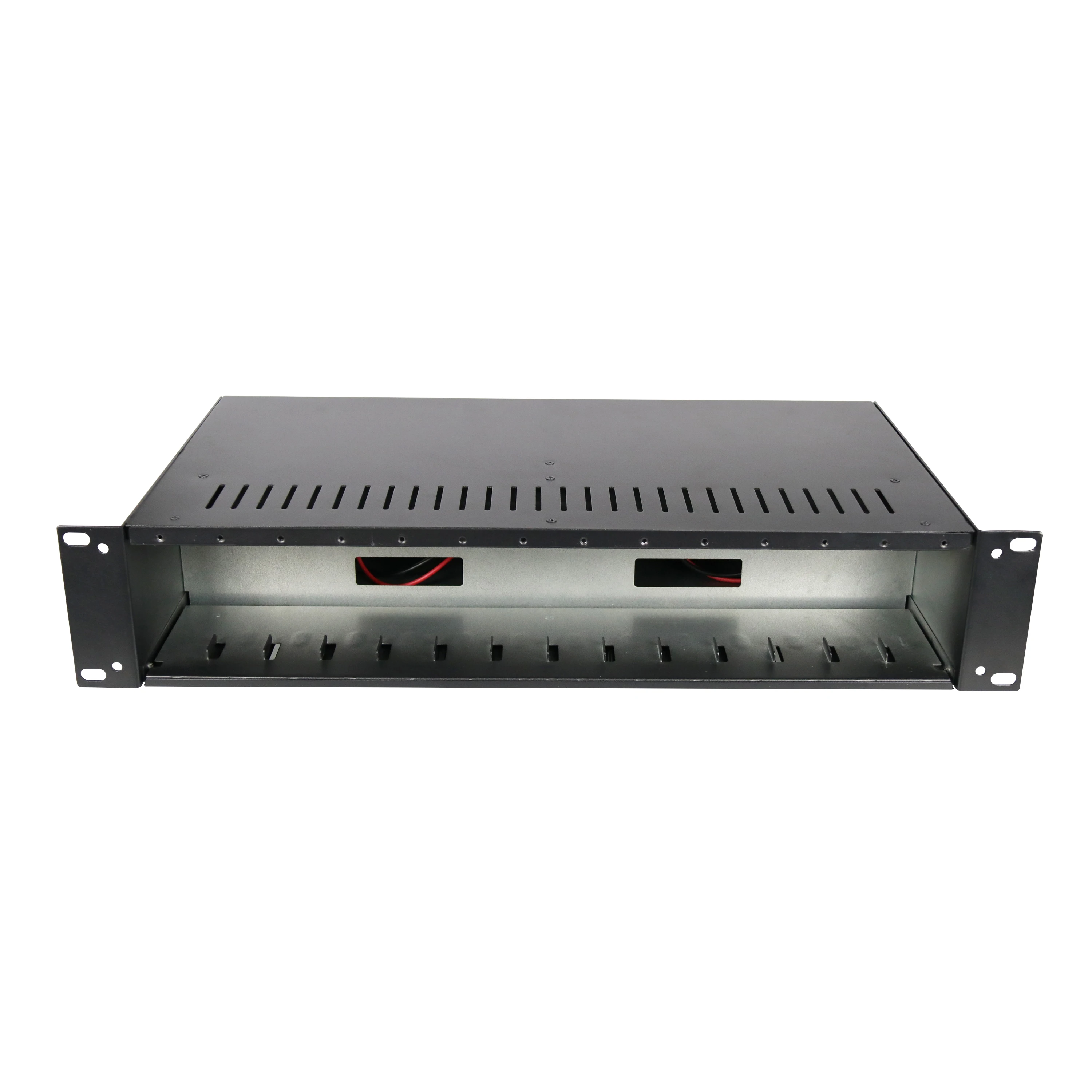GZ-LINK Cost-effective new 2U 14 slots Rack-Mount fiber optic Media converter chassis