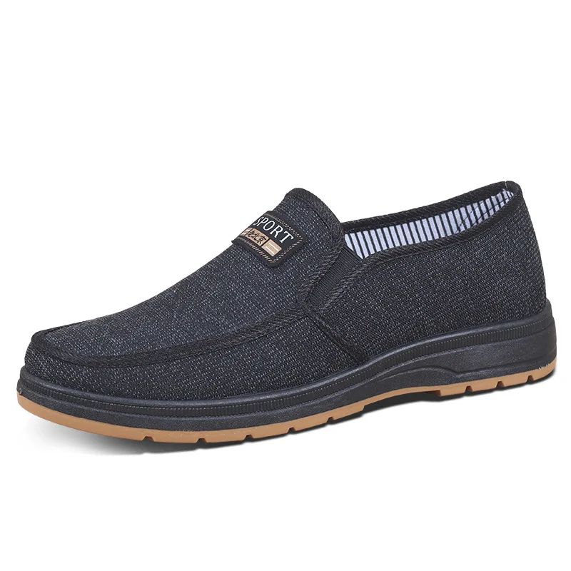 

Men Canvas Shoes Casual Loafers Old Beijing Cloth Shoees Flat Driving Footware Zapatos Planos Calzado Hombre